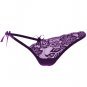 Floral Uneven Lace Thong