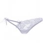 Floral Uneven Lace Thong