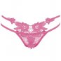 Dual Banded Floral Lace G-string
