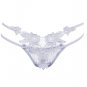 Dual Banded Floral Lace G-string