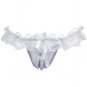 Hiden Pearl Beading Lace G-string