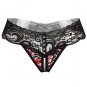 Women's Sexy Lace Leopard Straps Open Crotch G-String