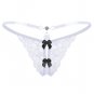 Womens Low-waisted Lace Sexy Open Crotch G-String