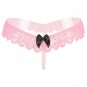Women Lace Pearl Beading Thong