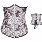 Floral Lace White Waist Training Corset