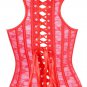 Red Lace Tank Style Boned Corset