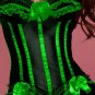 Green Apple Burlesque Corset