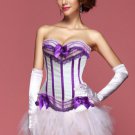 Purple Passion Burlesque Corset with Tutu Skirt