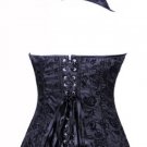 Black Floral Sparkle Corset