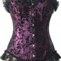 Victorian Chinese Flower Brodace Corset Bustier