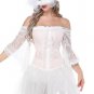 Pink Jacquard Lace Corset