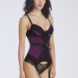 Burlesque Lace Overlay Jacquard Tapestry Corset