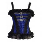 Lace Trim Buckle Straps Bustier