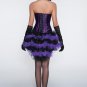 Floral Embellished Satin Corset with Beautiful Lace Pattern