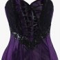 Floral Embellished Satin Corset with Beautiful Lace Pattern