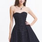Strapless Floral Lace-up Vintage Corset Dress