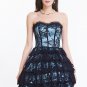 Women's Lace Corset Dress Strapless Sexy Bustier Dress