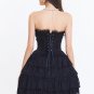 Women's Lace Corset Dress Strapless Sexy Bustier Dress