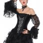 Sweetheart Floral Lace Corset With High Low Skirt