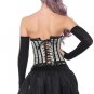 Black Belt, Jacquard Corset And High Low Skirt