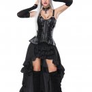 Strap Corsets And High Low Skirt