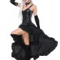 Strap Corsets And High Low Skirt
