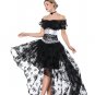Lace Blouse, Tapestry Corset And Lace Skirt