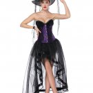 Sweetheart Overbust Corset And High Low Skirt