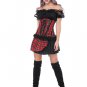 Lace Blouse And Overbust Corset