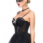 Sexy Ruffles Lace Corset With High Low Skirt