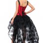 Sexy Vintage Corset With High Low Skirt