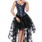 Sexy Vintage Corset With High Low Skirt