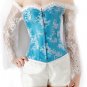Long Sleeves Lace Up Bustier With Mini Tutu Skirt