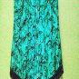 Green Ruffle Trim Floral Pattern Underbust Corset