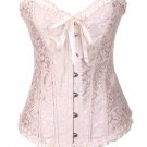 Embroidered Ruffled Trim Bustier