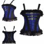 Lace Trim Buckle Straps Bustier
