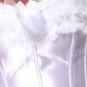 Sexy White Burlesque Bridal Corset Bustier