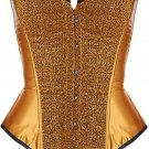 Bronze Sequin Burlesque Corset