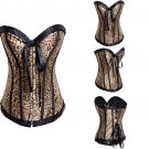 Leopard Satin Bow Corset