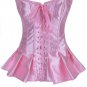 Lace-Up Skirted Satin Corset