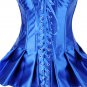 Lace-Up Skirted Satin Corset