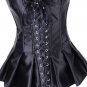 Lace-Up Skirted Satin Corset