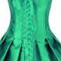 Lace-Up Skirted Satin Corset
