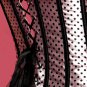 Pink Burlesque Polka Dot Corset