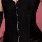 Black Sequin Burlesque Corset