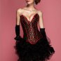 Strapless Cherry Print Corset