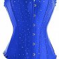 Lace Trimmed Rhinestones Sequins Corset