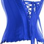 Lace Trimmed Rhinestones Sequins Corset
