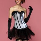 Pin-Up Beauty Corset With Black Tutu Skirt