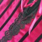 Satin Deep V Embroidered Corset